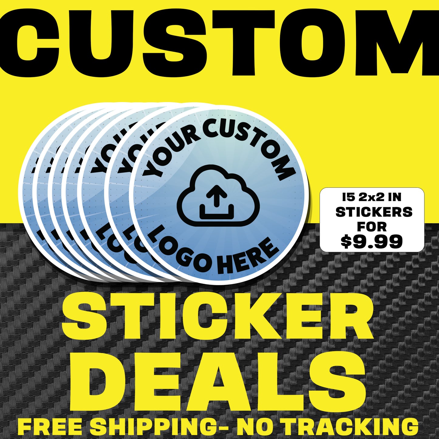 15  2" IN x 2" IN Circle Stickers for 9.99