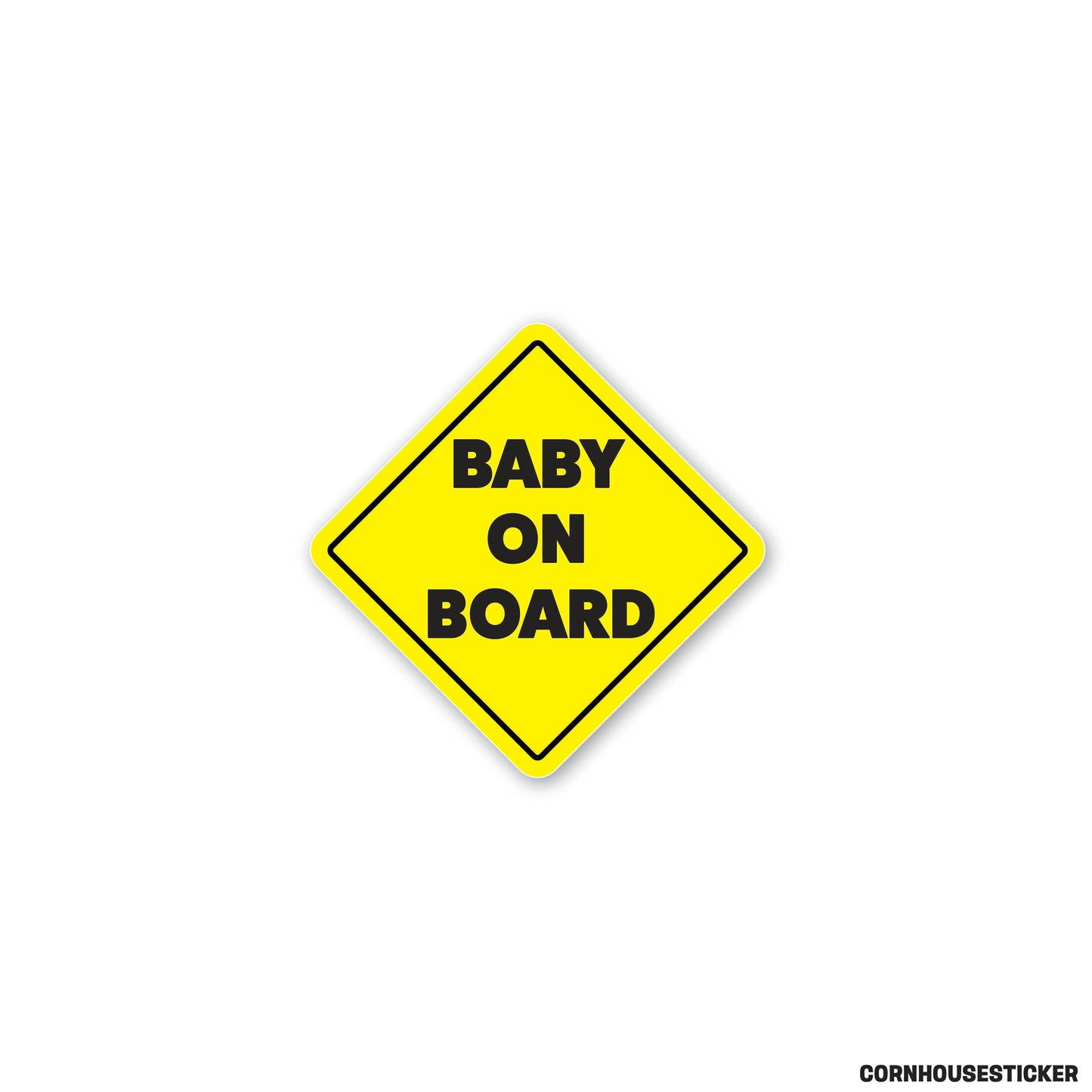 Baby on board vinyl sticker 2 Pack | Durable, Weatherproof Vinyl Decal