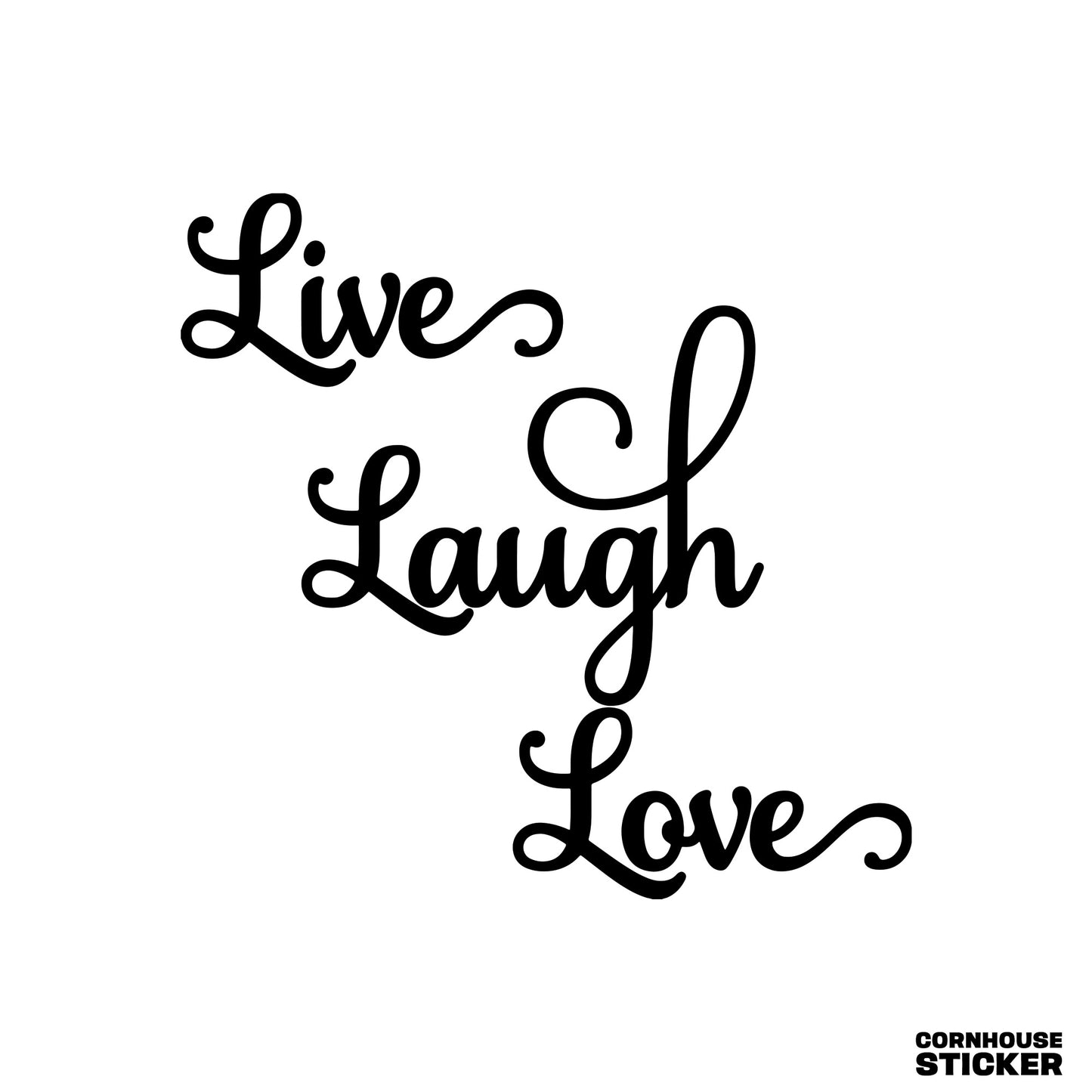 Live laugh love vinyl decal