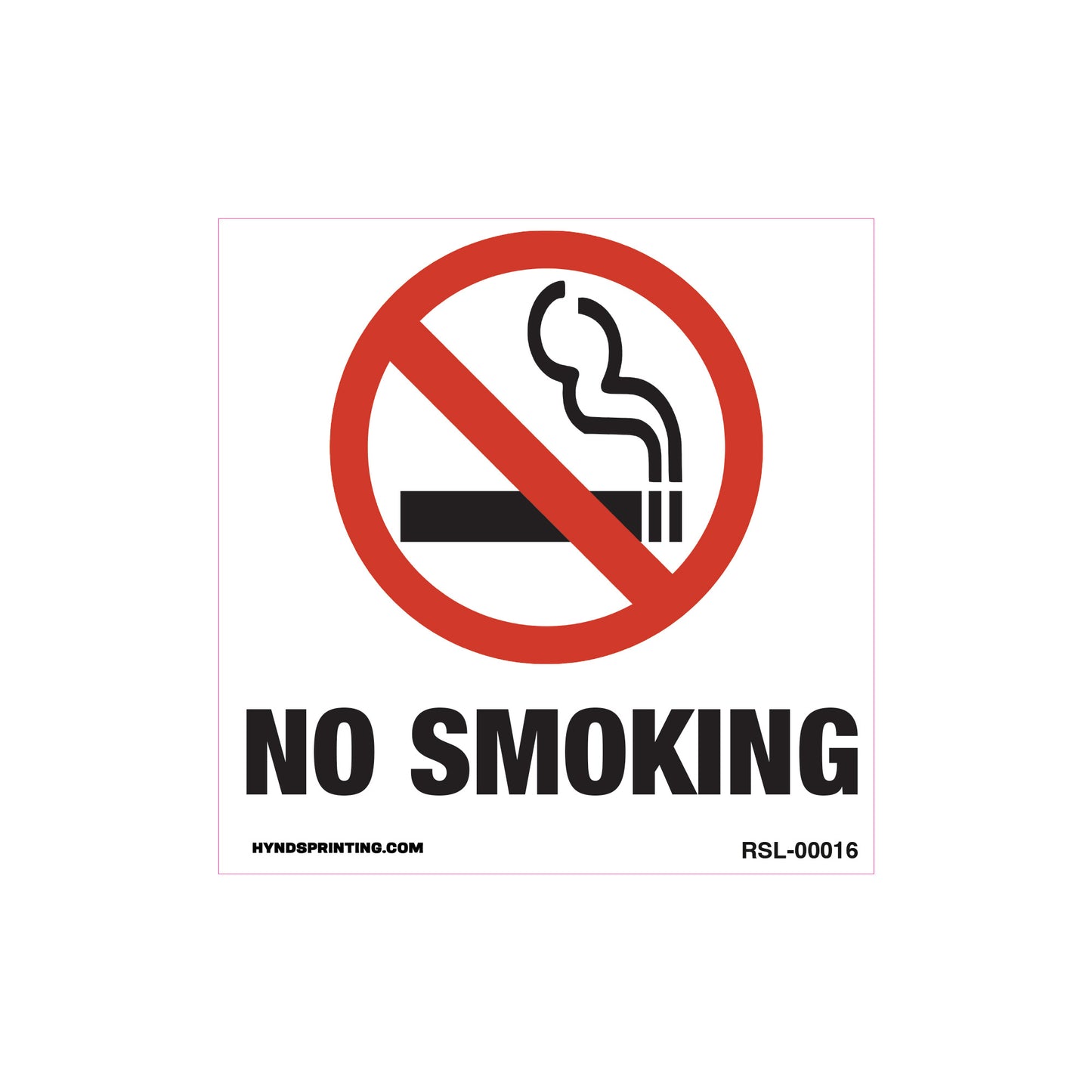 No smoking sticker | Durable, Weatherproof Vinyl Decal