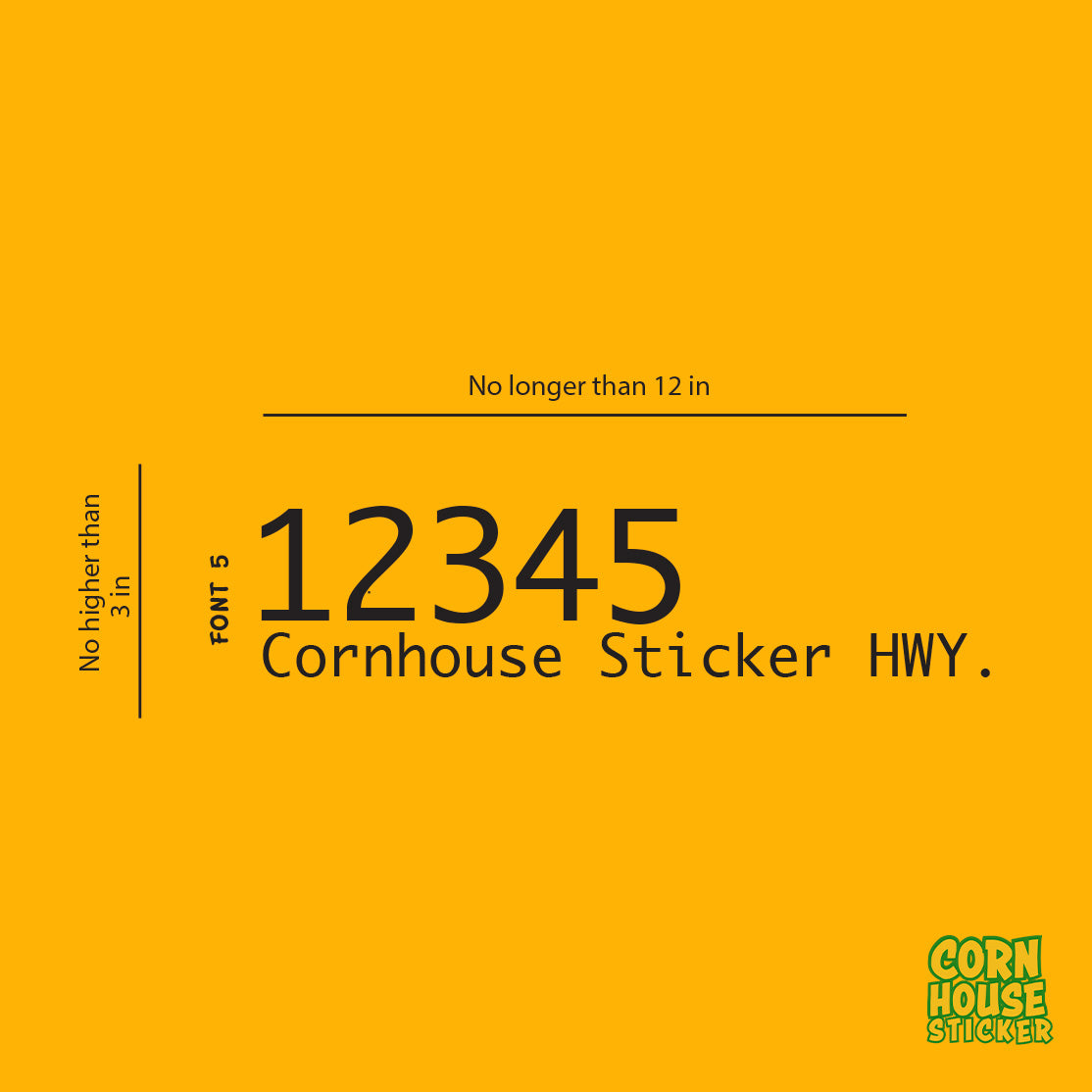 Mailbox transfer decals