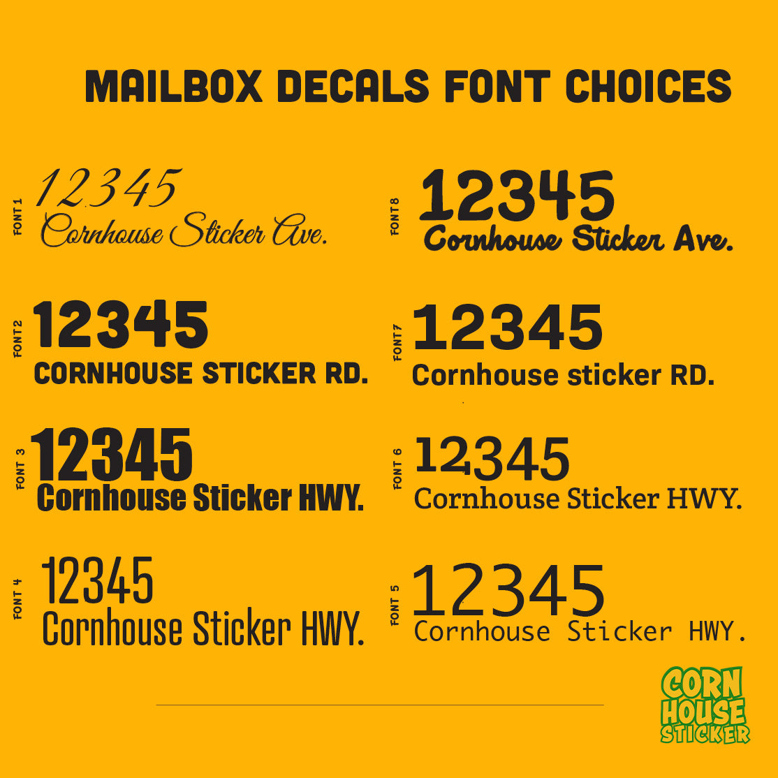 Mailbox transfer decals