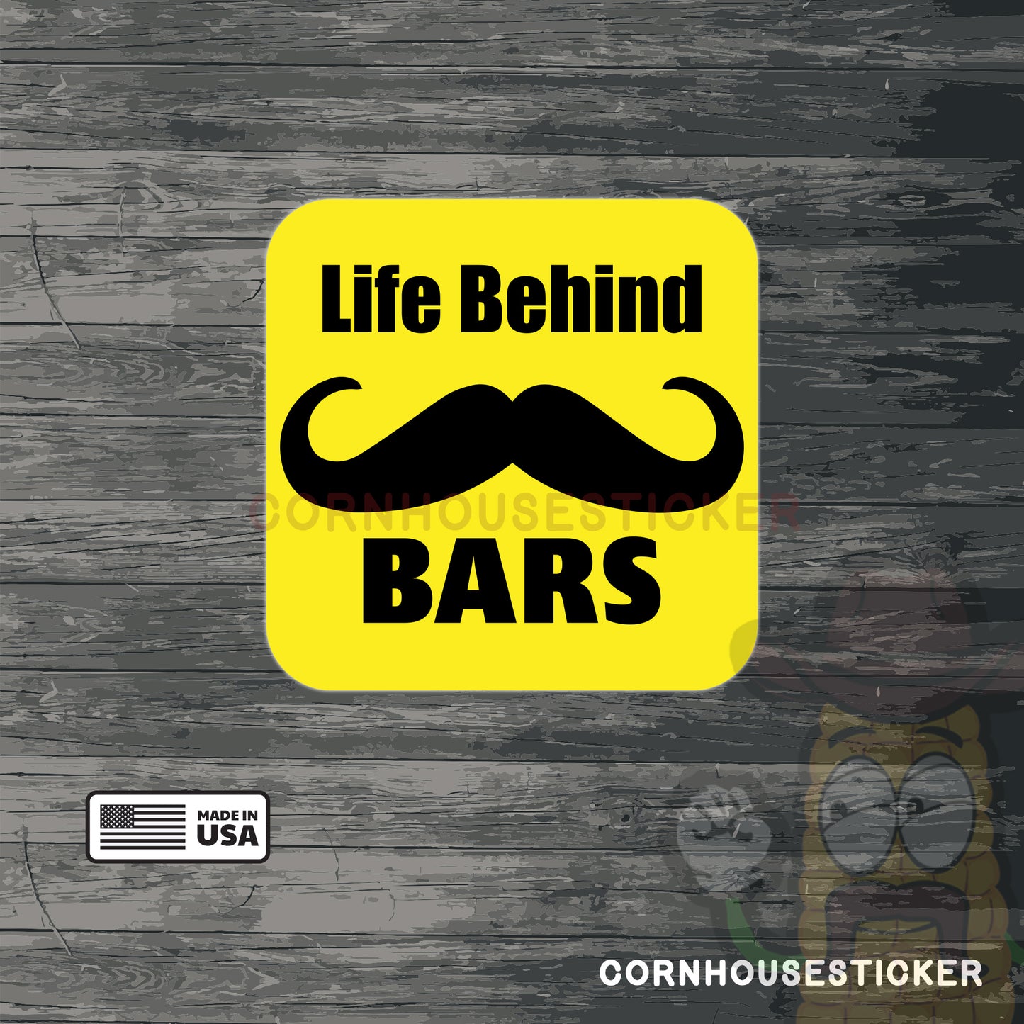 Life behind bars vinyl sticker