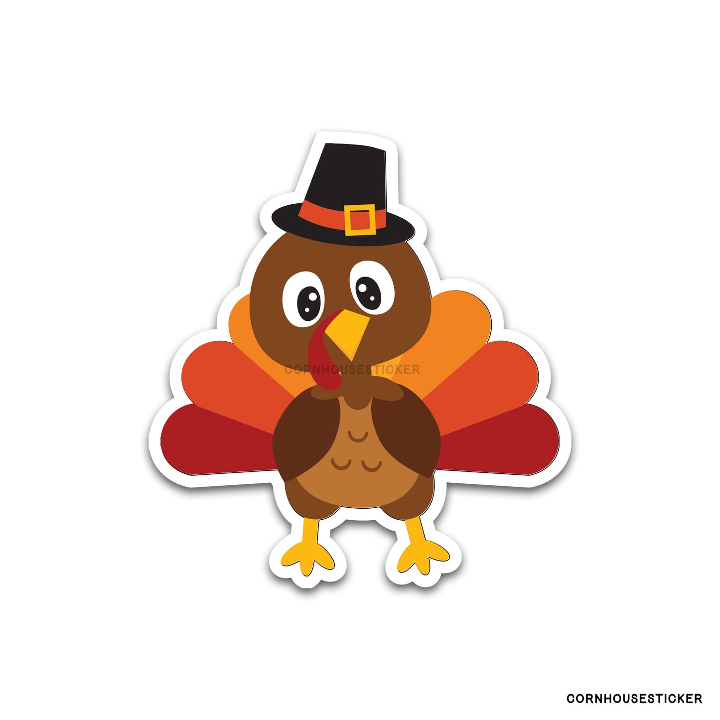 Thanksgiving day Turkey sticker